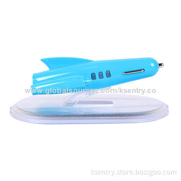 2014 New Accessories Airplane-shape 2.1A USB Car Charger for iPhone, with 3-in-1 Charging Cable